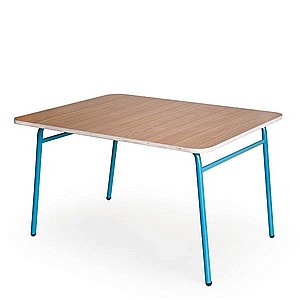 שולחן עץ רגל מתכת שולחן עץ רגל מתכת