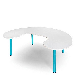 שולחן פרסה רגל מתכת שולחן פרסה רגל מתכת